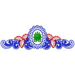 Flowers And Tree Embroidery Design 7